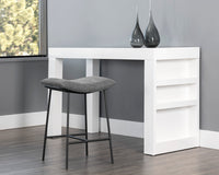 Sunpan Buca Backless Counter Stool in Belfast Koala Grey