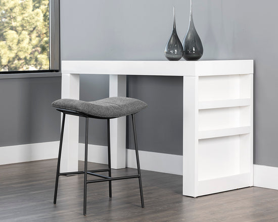 Sunpan Buca Backless Counter Stool in Belfast Koala Grey