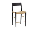 Sunpan Bondi Counter Stool in Black / Light Oak