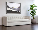 Sunpan Birrit Sofa in Alaska Hedgehog Brown / Noble Grey / Dove Cream