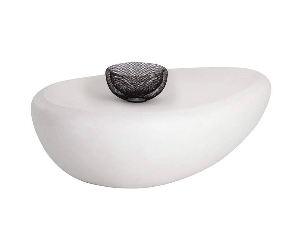 Sunpan Corvo Coffee Table in Grey / White - Large