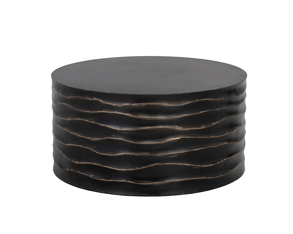 Sunpan Corey Coffee Table - Large in Black / Summer Sand