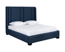 Sunpan Clemonte Bed In Dream Cream/Liv Indigo/Polo Club Stone - King