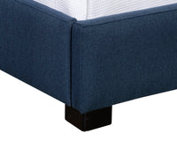 Sunpan Clemonte Bed In Dream Cream/Liv Indigo/Polo Club Stone - King