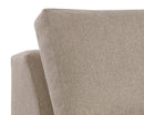 Sunpan Cascade Swivel Armless Chair In Liv Dove/Indigo/Pearl/Wicker