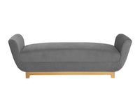 Sunpan Benicio Bench - Antonio Charcoal