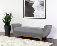 Sunpan Benicio Bench - Antonio Charcoal