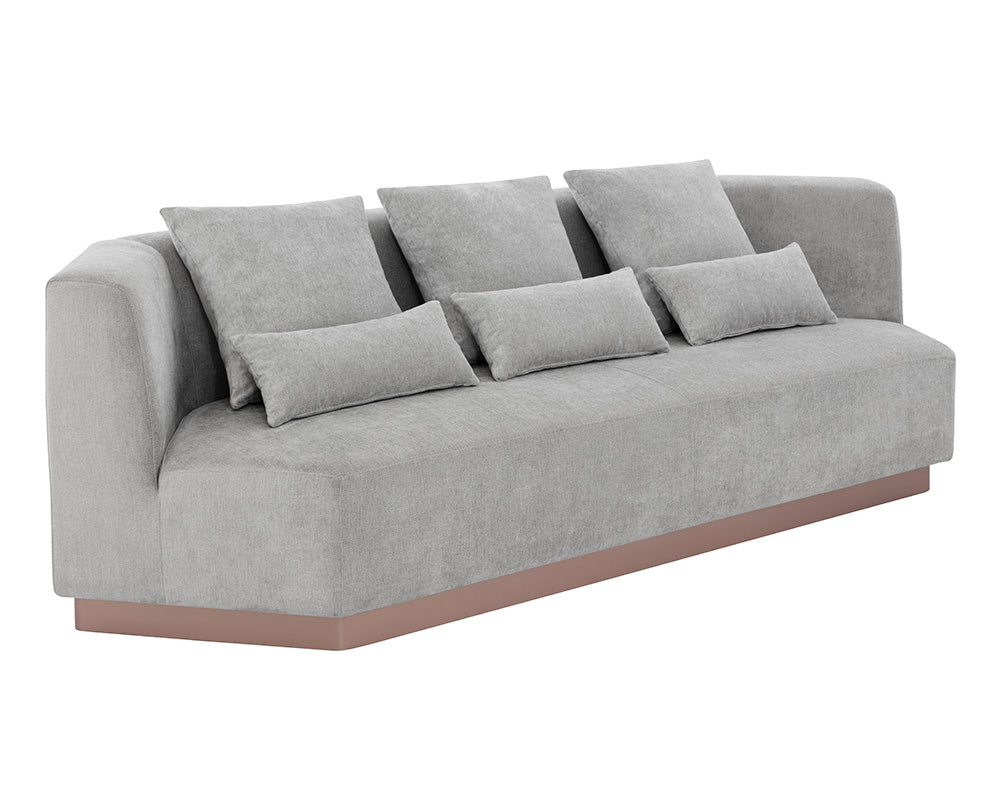Sunpan Amalia Sofa in Polo Club Stone