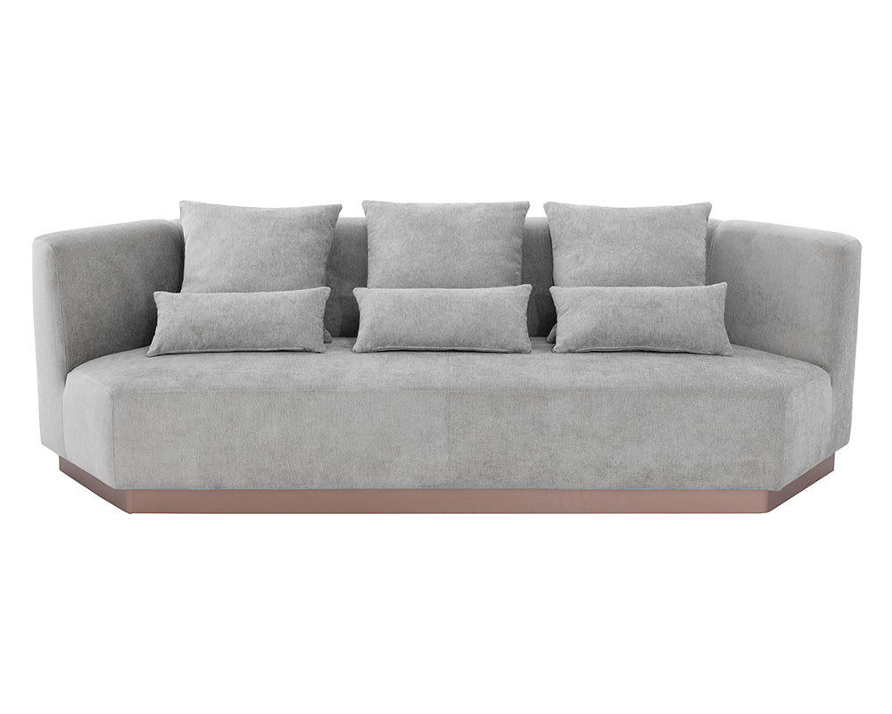 Sunpan Amalia Sofa in Polo Club Stone