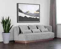 Sunpan Amalia Sofa in Polo Club Stone
