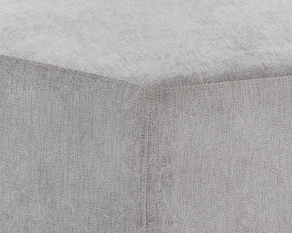 Sunpan Amalia Ottoman in Polo Club Stone
