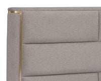 Sunpan Clara Bed In Ernst Sandstone/Silverstone - King