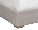 Sunpan Clara Bed In Ernst Sandstone/Silverstone - King