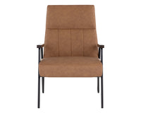 Sunpan Coelho Lounge Chair in Bounce Nut / Bounce Stone / Light Grey