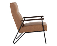 Sunpan Coelho Lounge Chair in Bounce Nut / Bounce Stone / Light Grey