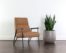 Sunpan Coelho Lounge Chair in Bounce Nut / Bounce Stone / Light Grey