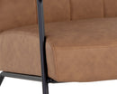 Sunpan Coelho Lounge Chair in Bounce Nut / Bounce Stone / Light Grey