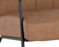 Sunpan Coelho Lounge Chair in Bounce Nut / Bounce Stone / Light Grey