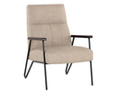 Sunpan Coelho Lounge Chair in Bounce Nut / Bounce Stone / Light Grey