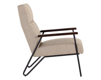 Sunpan Coelho Lounge Chair in Bounce Nut / Bounce Stone / Light Grey