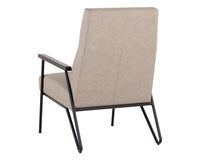 Sunpan Coelho Lounge Chair in Bounce Nut / Bounce Stone / Light Grey