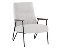 Sunpan Coelho Lounge Chair in Bounce Nut / Bounce Stone / Light Grey