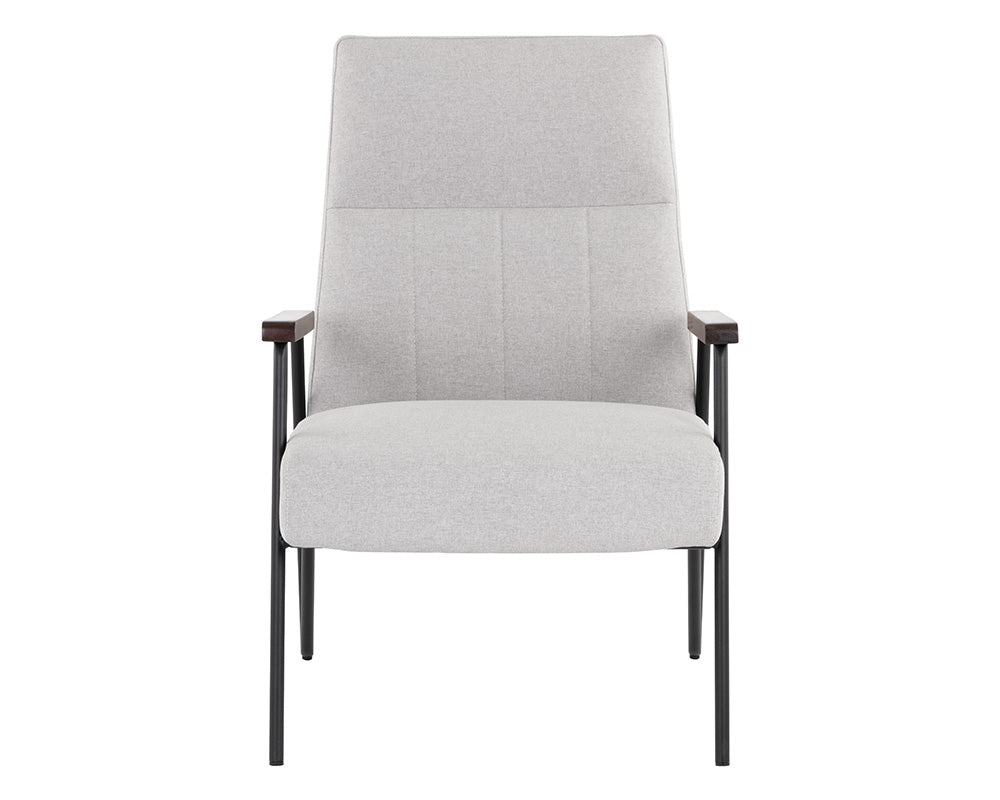 Sunpan Coelho Lounge Chair in Bounce Nut / Bounce Stone / Light Grey