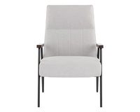 Sunpan Coelho Lounge Chair in Bounce Nut / Bounce Stone / Light Grey