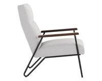 Sunpan Coelho Lounge Chair in Bounce Nut / Bounce Stone / Light Grey
