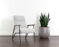 Sunpan Coelho Lounge Chair in Bounce Nut / Bounce Stone / Light Grey