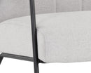 Sunpan Coelho Lounge Chair in Bounce Nut / Bounce Stone / Light Grey
