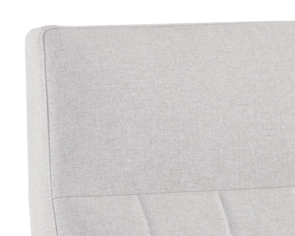 Sunpan Coelho Lounge Chair in Bounce Nut / Bounce Stone / Light Grey