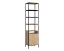 Sunpan Ambrose Modular Bookcase in Rustic Oak And Black - Small