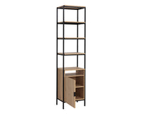 Sunpan Ambrose Modular Bookcase in Rustic Oak And Black - Small