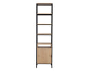 Sunpan Ambrose Modular Bookcase in Rustic Oak And Black - Small