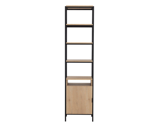 Sunpan Ambrose Modular Bookcase in Rustic Oak And Black - Small