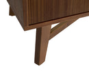 Sunpan Caven Bar Cabinet In Light Oak/Walnut