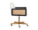 Sunpan Claudette Office Chair in Linoso Ivory