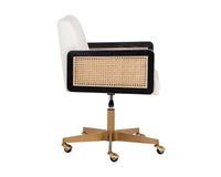 Sunpan Claudette Office Chair in Linoso Ivory