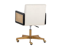 Sunpan Claudette Office Chair in Linoso Ivory