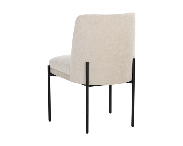 Sunpan Richie Dining Chair - Black Danny Ivory