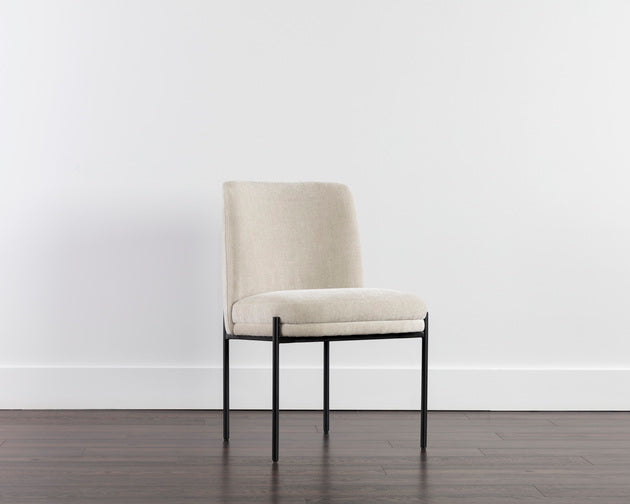 Sunpan Richie Dining Chair - Black Danny Ivory