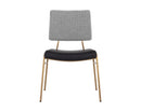 Sunpan Brinley Dining Chair Gold - Nightfall Black / Chacha Grey