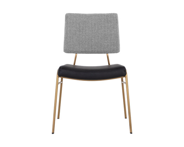 Sunpan Brinley Dining Chair Gold - Nightfall Black / Chacha Grey