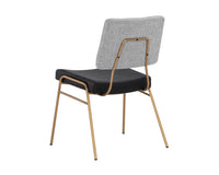 Sunpan Brinley Dining Chair Gold - Nightfall Black / Chacha Grey
