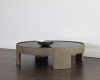 Sunpan Brunetto Coffee Table in Ash Grey/Dark Brown - Large