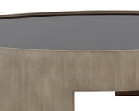 Sunpan Brunetto Coffee Table in Ash Grey/Dark Brown - Large