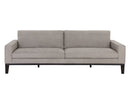 Sunpan Davilo Sofa in Light Grey Leather/Midnight Blue Leather