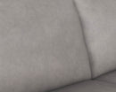 Sunpan Davilo Sofa in Light Grey Leather/Midnight Blue Leather