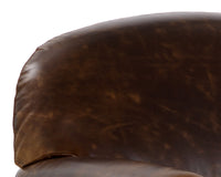 Sunpan Bastoni Lounge Chair in Chocolate Leather